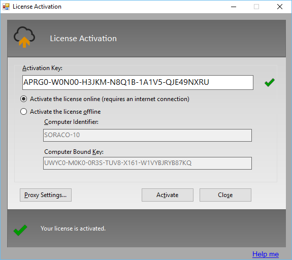 Quick License Manager - Activation Form