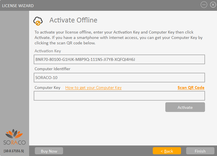 QLM License Wizard Offline Activation