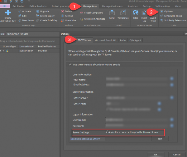 SMTP Settings